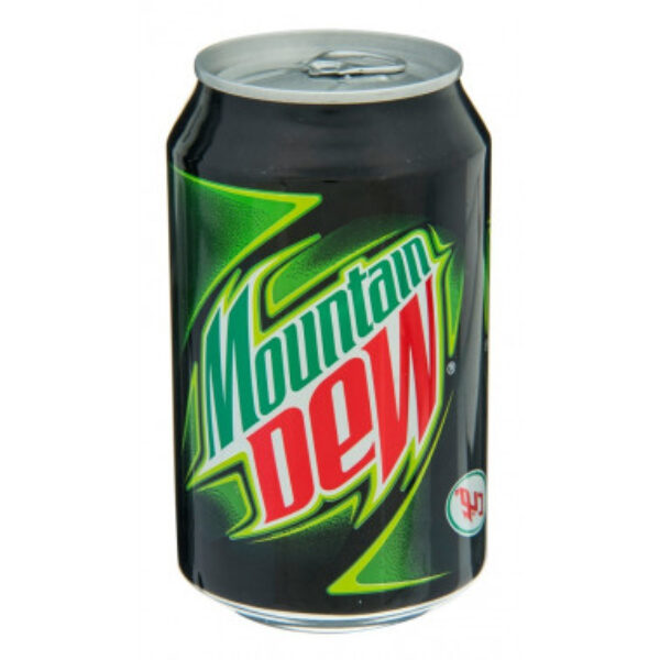 MOUNTAIN DEW CANS, 330ML