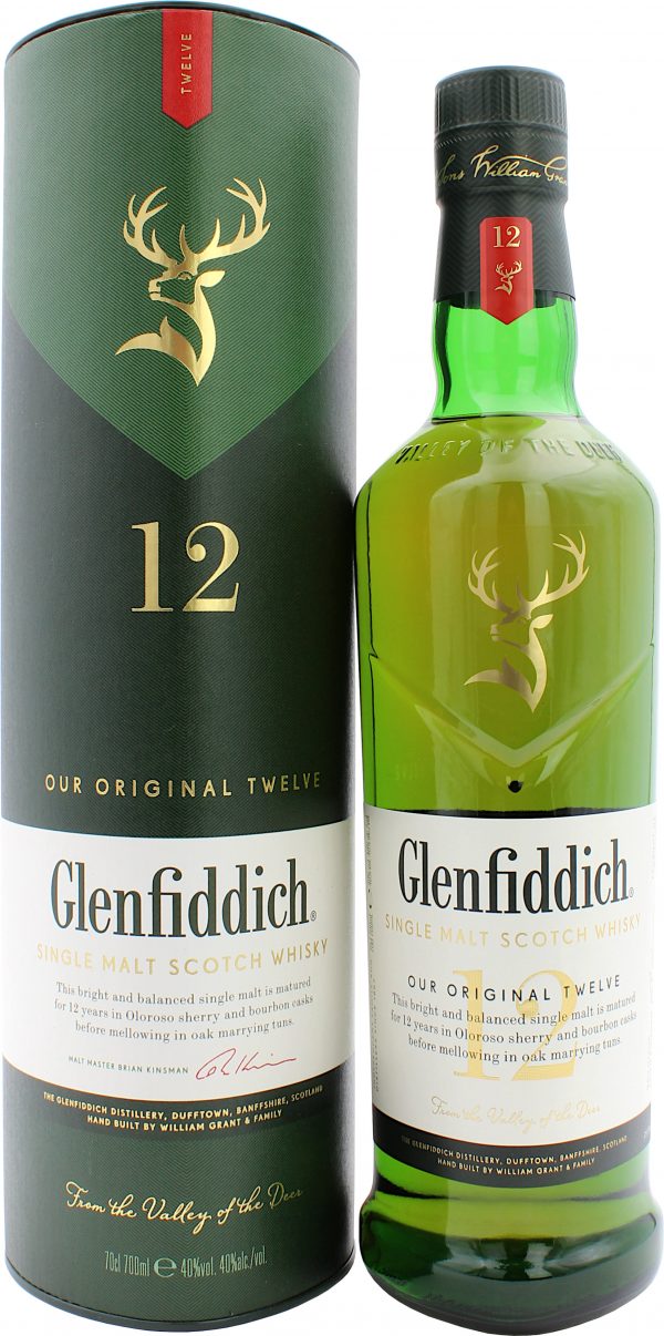 GLENFIDDICH 12 YEARS OLD 40.0% 0.7l