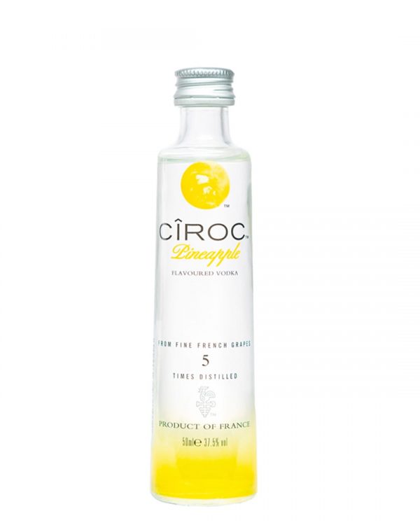 CIROC PINEAPPLE VODKA, 12 X 5 CL MINIATURE PACK