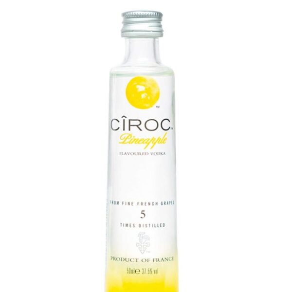 CIROC PINEAPPLE VODKA, 12 X 5 CL MINIATURE PACK